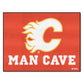 FANMATS 14401 NHL Calgary Flames Nylon Universal Man Cave All-Star Mat, 34x45