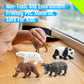 15 Wild Animal Figurines for Kids  Plastic Safari Animal Toys Tiny Portable Jungle Creature Figures Playset Montessori Toys Educational Game for Homeschool Preschool Toddler Kids