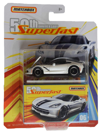 Matchbox Superfast 50th Anniversary [White] '16 Corvette Stingray #06