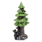 Slifka Sales Company Black Bears In Tree 8 X 4 X 3.5 Inch Resin Crafted Tabletop Figurine