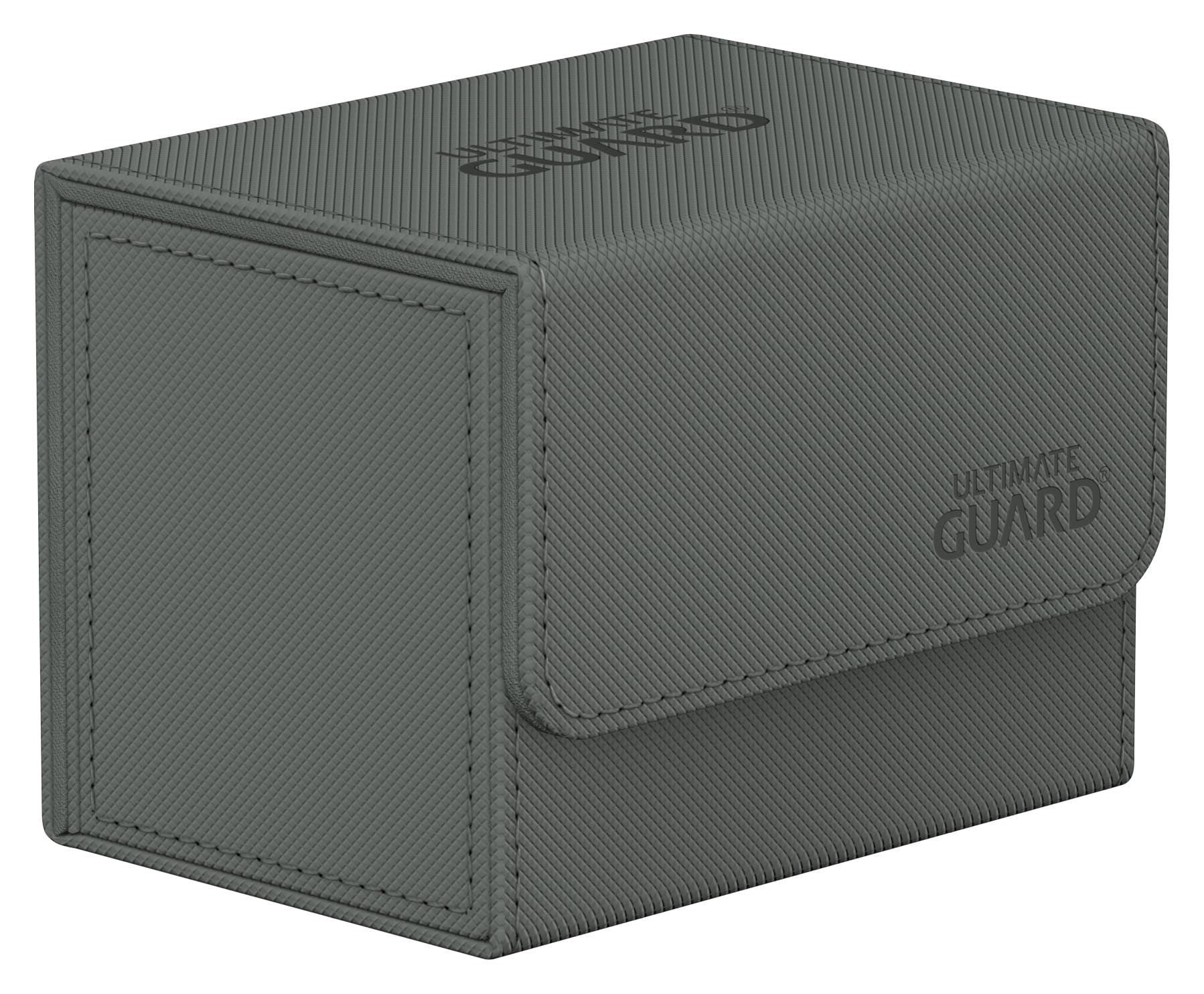 Ultimate Guard Sidewinder 80+  Deck Box for 80 Double-Sleeved TCG Cards  Grey  Magnetic Closure & Microfiber Inner Lining for SeStorage
