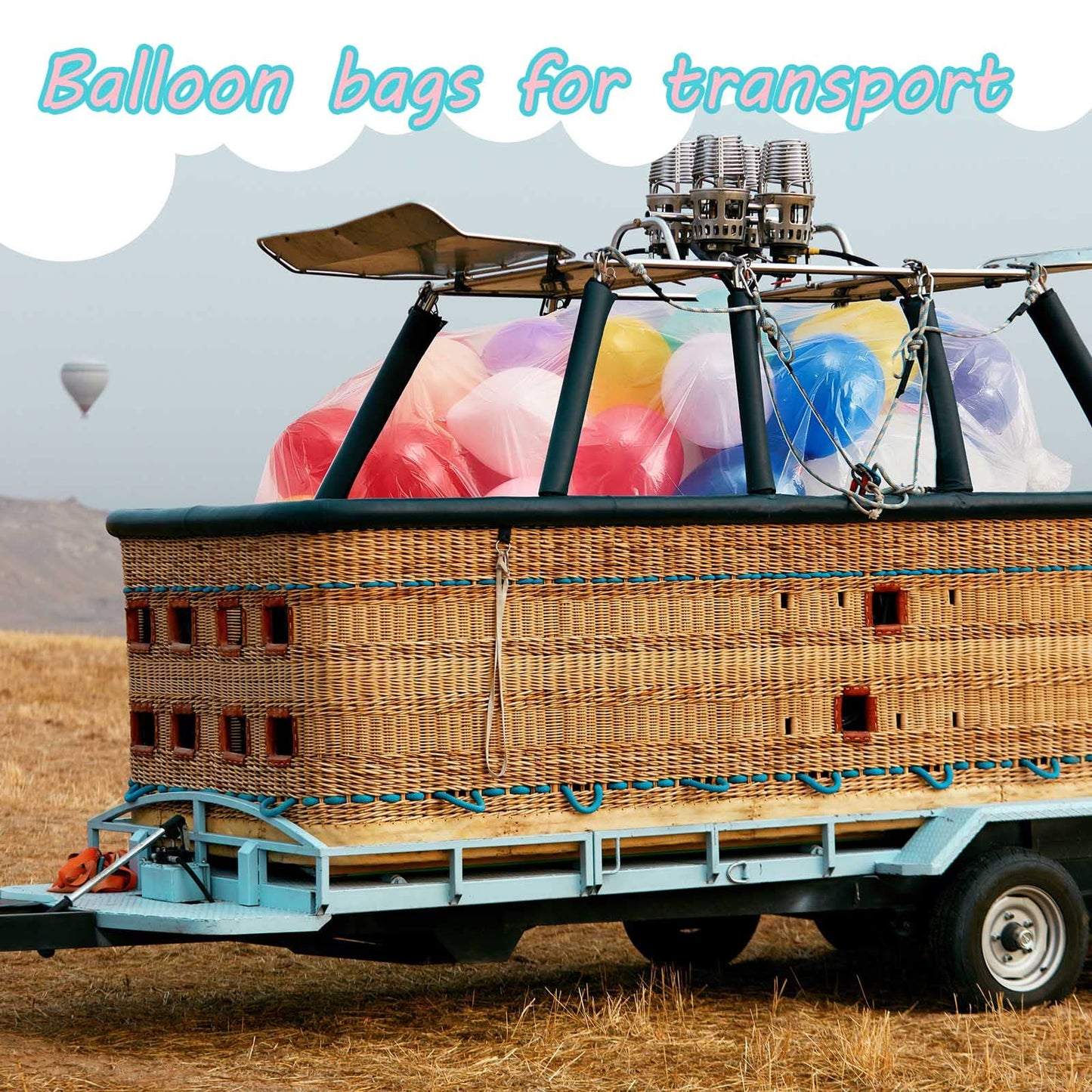Large Balloon Bags For Transport Clear Balloon Drop Bag Plastic Bags For Balloons Big Balloon Carrying Bag Giant Storage Bags Fo