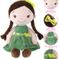 GAGAKU Soft Plush Baby Doll - 12" Cotton Forest Girl Rag Doll, Machine Washable, Perfect Gift for Toddlers & Infants