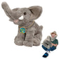 Ecobuddiez - Elephant From Deluxebase. 12 Inch Elephant Plush Toy. Eco Friendly Child Safe Elephant Stuffed Animal Made From Recycled Plastic Bottles.