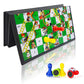 Kidami Magnetic Snakes And Ladders Board Game Set, Folding Portable Design And Light-Weight, Travel Game Set Gift For Kids And Adults