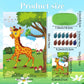 Hxezoc Pin The Tail On The Giraffe With 56 Pcs Tails Stickers, Large Giraffe Party Games Poster For Kids Animal Birthday Party School Classroom Carnival Party Supplies