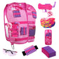 Hely Cancy Girls Tactical Vest Kit - Medium Pink Blaster Compatible with Nerf Rebelle N-Strike, Model NF-V12, Durable Plastic