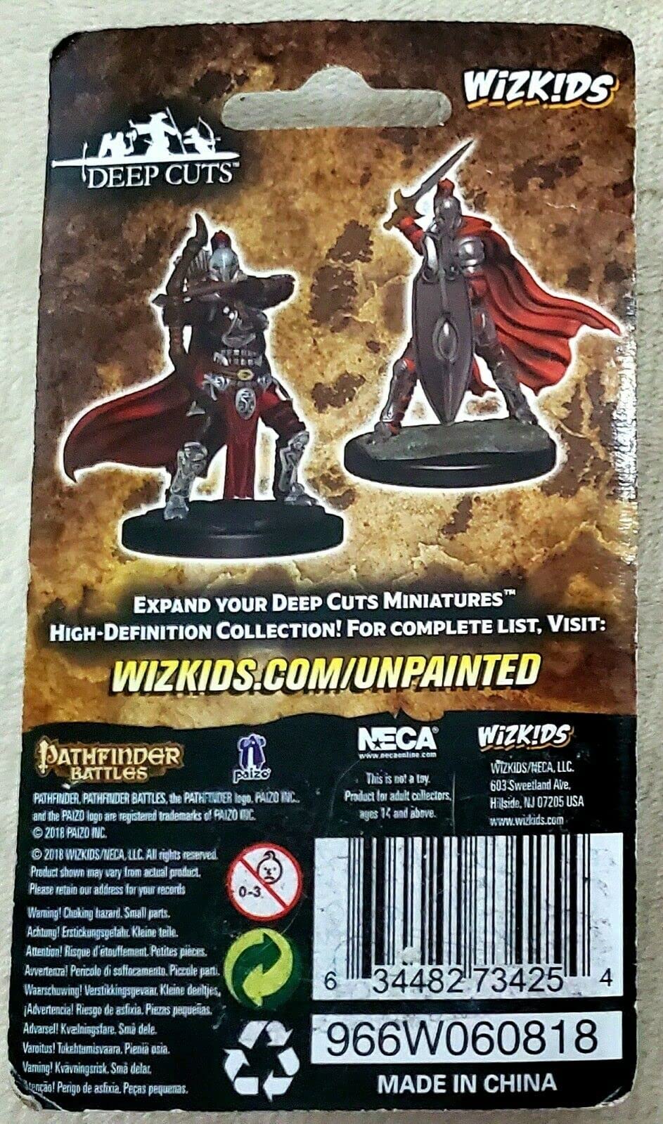 Wizkids Pathfinder Deep Cuts Unpainted Miniatures: Wave 6: Female Knights/Gray Maidens