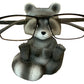 Top Brass Cute Racoon Whimsical Eyeglasses Holder Stand - Fun Glasses Keeper