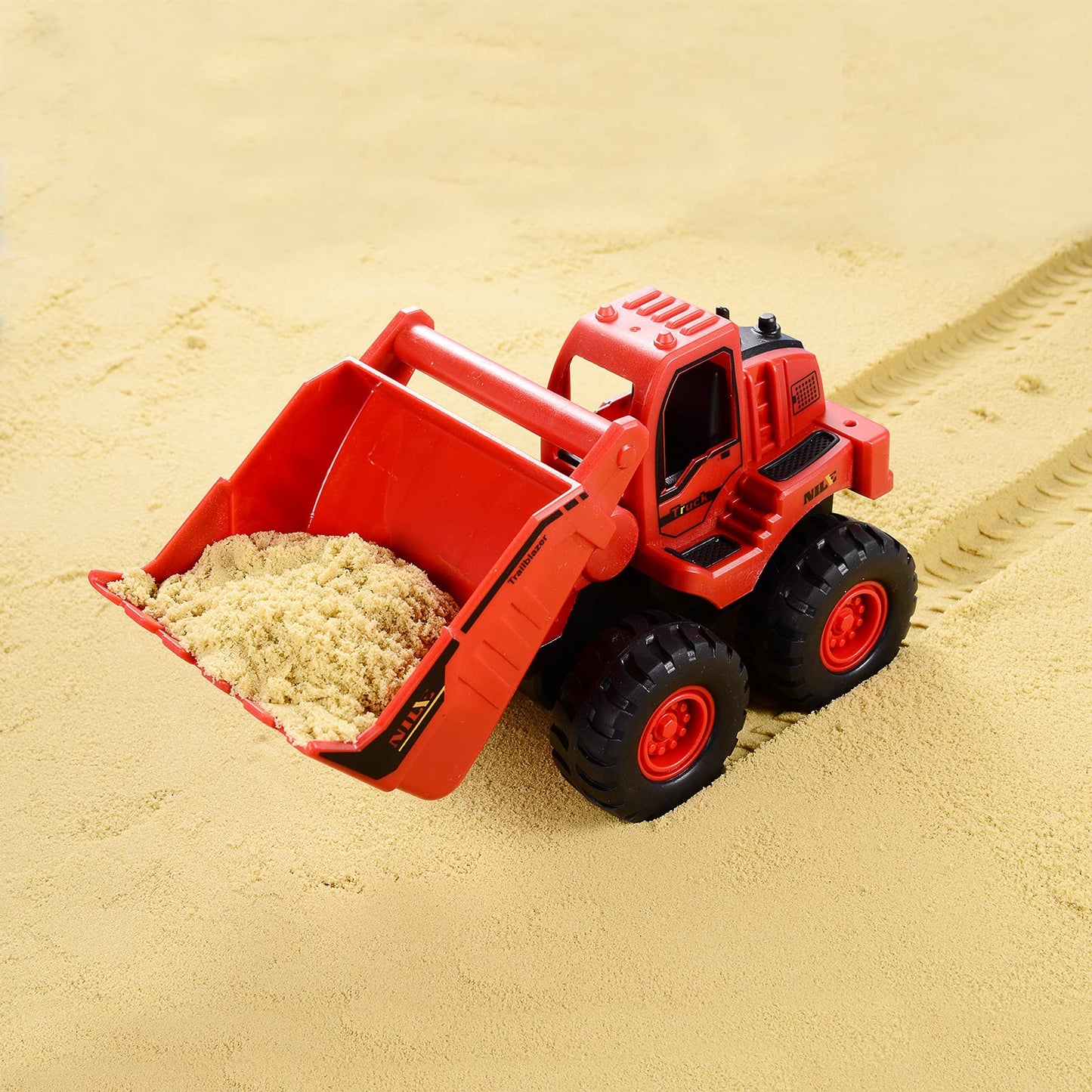 Beestech Construction Toys, Friction Powered Excavator Toy and Construction Loader Toy, Beach Sand Toys, Construction Truck Vehi