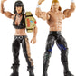 WWE advanced Collection 2-Pack: Triple H & Chyna 6-in Action Figures with 2 Sets of Swappable Hands & Superstar Accessories; Ages 8 Years Old & Up