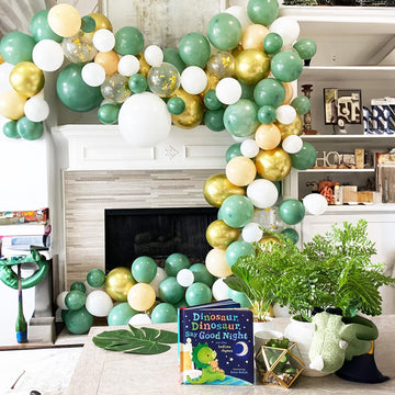 Sage Green And Gold Balloons, 12 Inch 60 Pcs Metallic Olive Green White Gold Party Balloons Metallic Green And Gold Confetti Bal