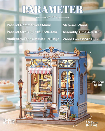 Endless Limit Book Nook Kit  DIY Miniature House Kits for mature-themed and Teens  Dollhouse Tiny Booknook Garden House Bookshelf  DIY Craft Gifts for Family and Friends (Sweet Marie)
