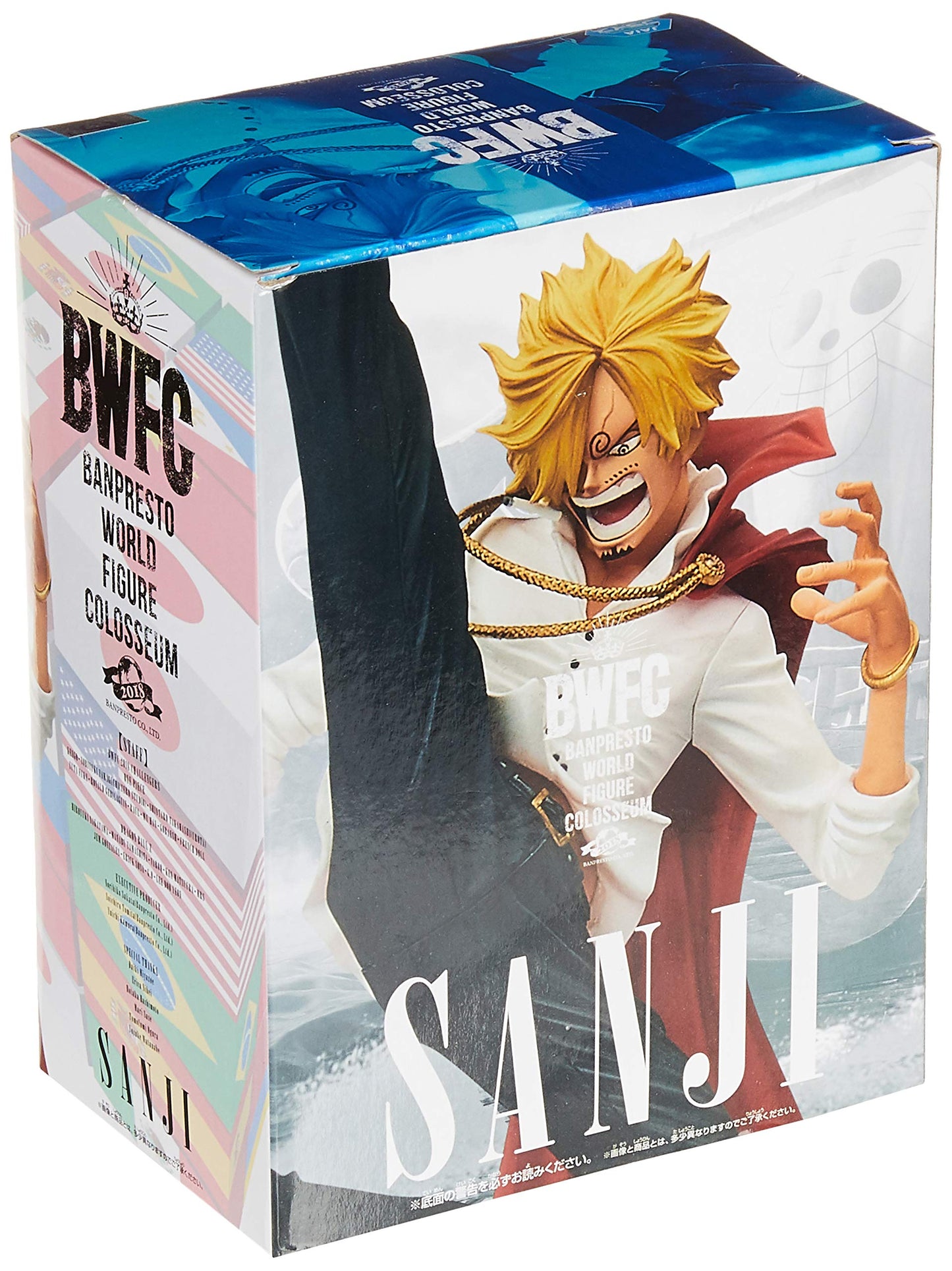 Banpresto 35768 Onepiece World Figure Colosseum Vol. 2 Bwfc Sanji Figure,Multicolor