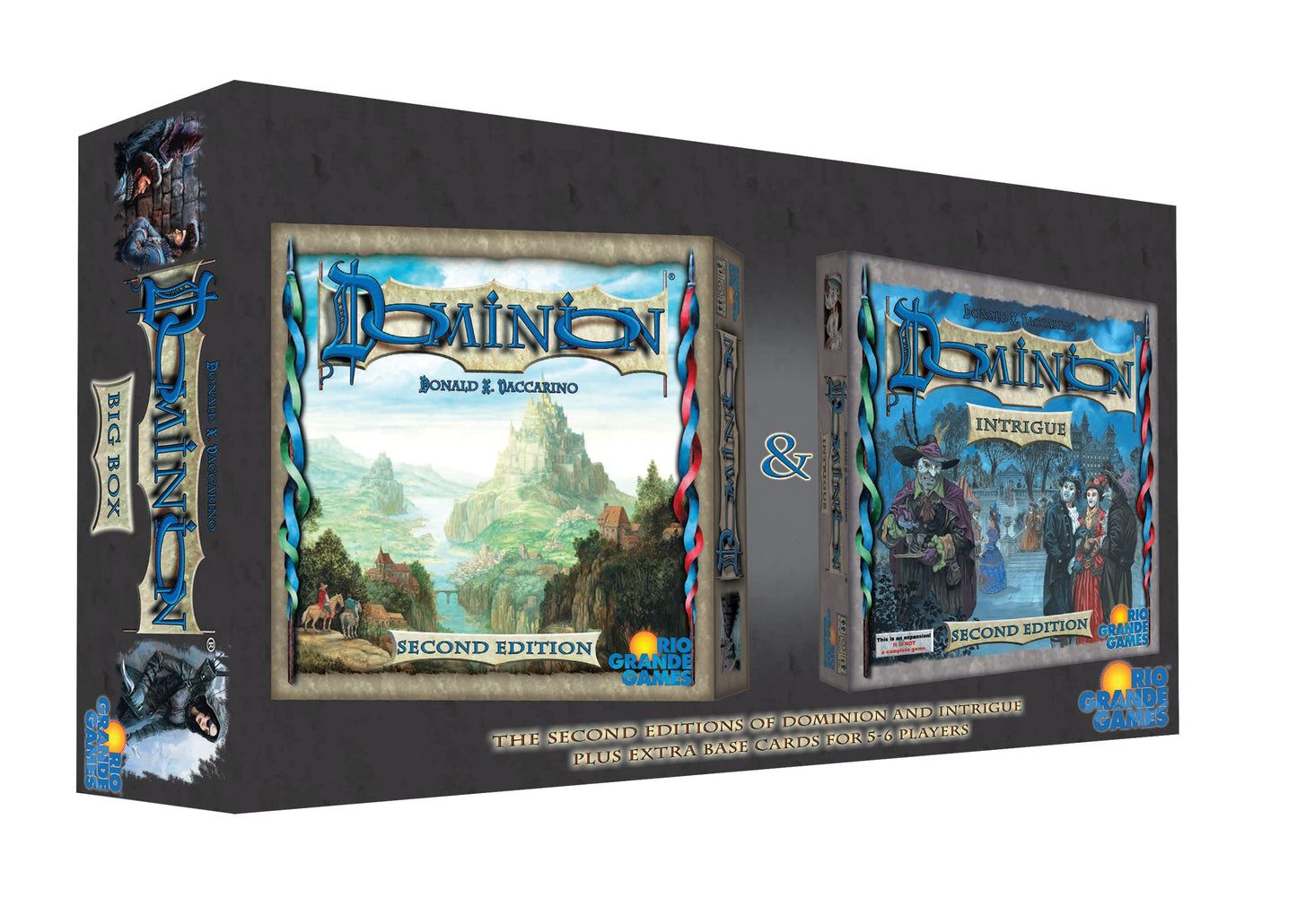 Rio Grande Games Dominion Big Box 2nd Edition Board Game, Extra Cards for 5-6 Players, Multicolor, Model 540