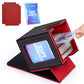 Uaono Card Deck Box With Mtg Commander Display, Deck Case Holds 100+ Double-Sleeved Cards, Trading Card Storage Box Fits Tcg/Ptcg/Sports Card With 2 Dividers, 1 Toploader (Black, Red)