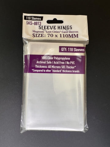 Sleeve Kings Magnum ''Lost Cities'' Card Sleeves 70 X 110 Mm (4X110 Pack, 440 Sleeves)