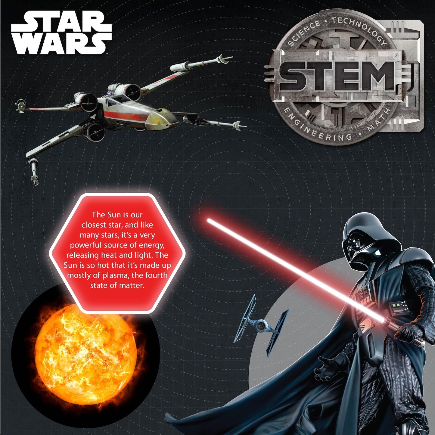STAR WARS Construct Your Own Lightsabers Building Kit - Includes OBI Wan Kenobi & Darth Vader, 10"x7.24"x1.5", Plastic
