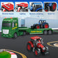 Springflower Toddler Boy Truck Toys, 25'' Large Farm Vehicles With Tractors, 3 In 1 Farm Truck Boy Toy, Christmas & Birthday Gif