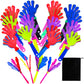 Resinta 24 Pieces Hand Clappers Plastic Noisemaker Noise Makers With Drawstring Bag For Fiesta Party Birthday Favors, 7.5 Inch