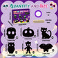 CY2SIDE 60PCS Day of The Dead Skeleton Scratch Card Gift Set for Kid, DIY Mexican Fiesta Scratch Paper Kit for Student School Ac