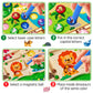 Rifamee 2 In 1 Magnetic Color And Number Maze Magnet Alphabet Counting Zoo Double Sided Board Wood Puzzle Fine Motor Skills Mont