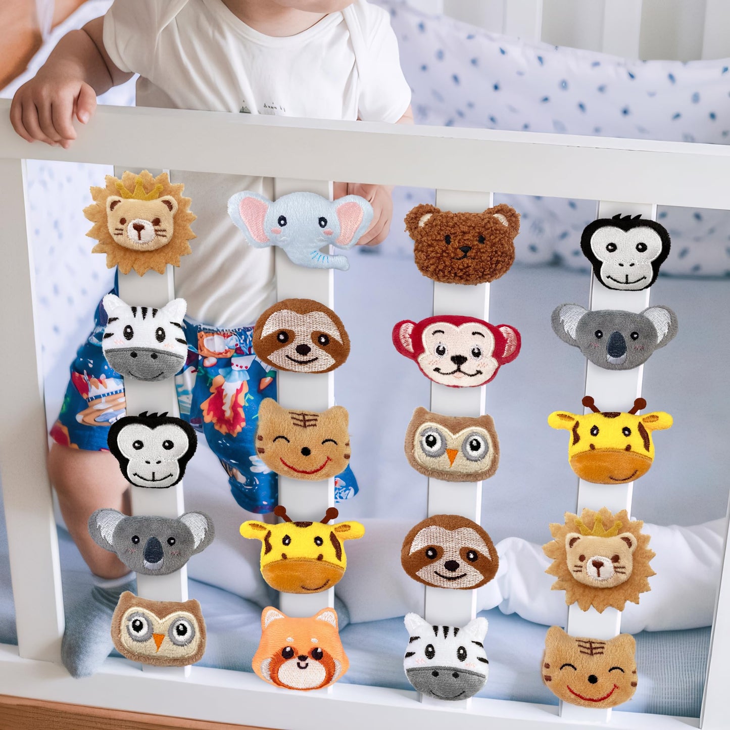 12 PCS Stuffed Jungle Animal Slap Bracelets Plush Animal Snap Bracelets Cute Wrist Slap Band Toy Wrist Animals Wrist Pets Slap B
