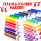 Crayola Broad Line Markers - Red (12Ct), Markers For Kids, Bulk School Supplies For Teachers, Nontoxic, Marker Refill With Reusable Box
