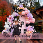 Pink purple black Halloween Balloon Garland Arch Kit 122Pcs with Cute Bat Ghost mylar foil Balloons for Girls Two spooky Hallowe