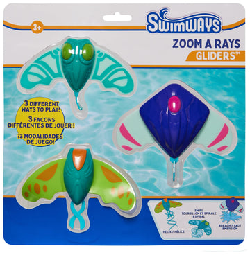 Swimways Zoom-A-Rays Water Toys, Kids Pool Toys For Swim Training, Diving Toys & Outdoor Games For Kids Aged 5 & Up, Pack Of 3 K