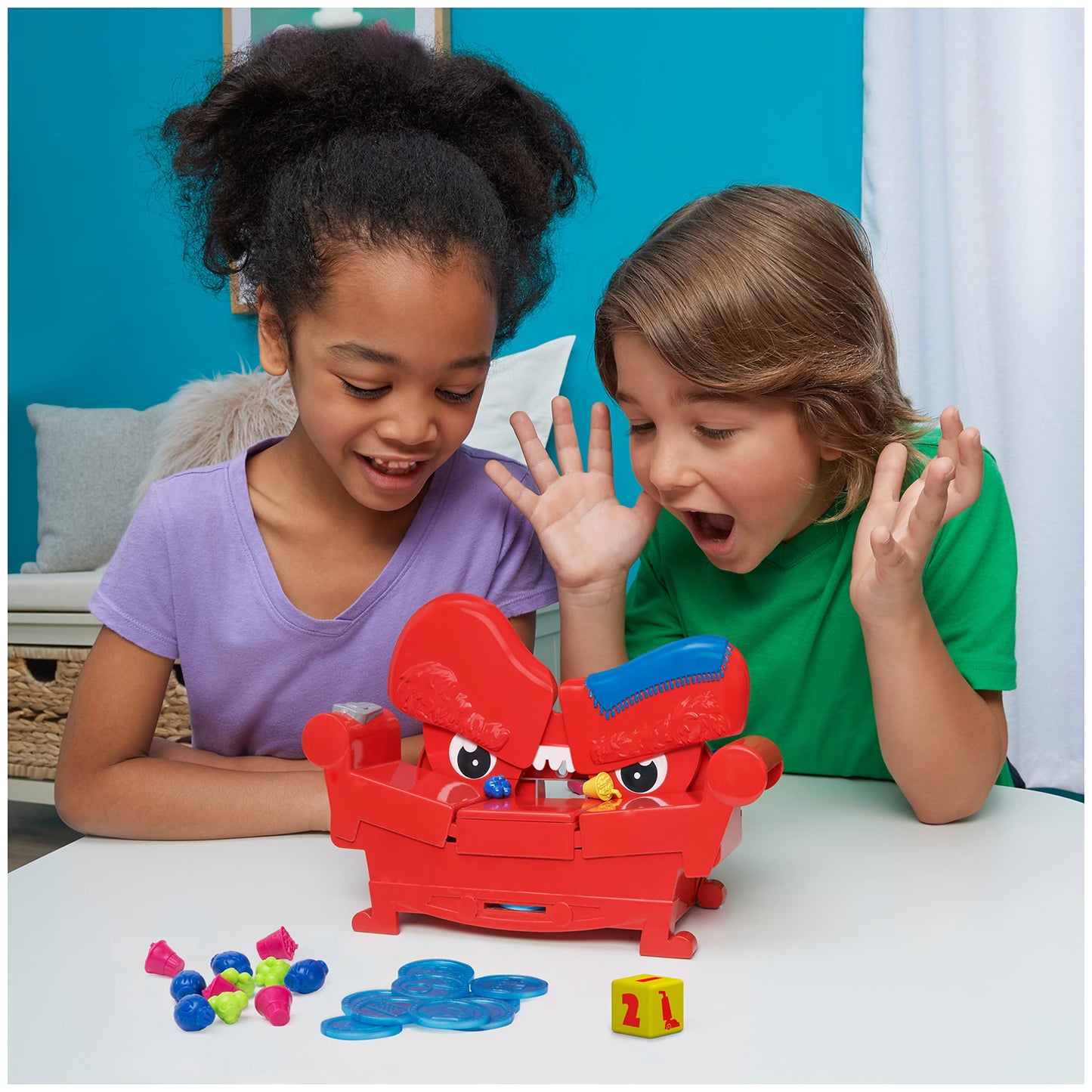Spin Master Games Grouch Couch Board Game - Fun Family Game with Sounds, Ages 5+, Plastic, Model 6058522