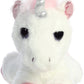 Aurora® Enchanting Dreamy Eyes™ Heavenly White Unicorn™ Stuffed Animal - Captivating Gaze - Aesthetic Appeal - White 10 Inches