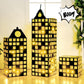 Weekgrat 6 Pcs Large Hero Party Favor Boxes with Light String 11 Inch Skyscraper City Gift Large Hero Theme Candy Treat Boxes Sk