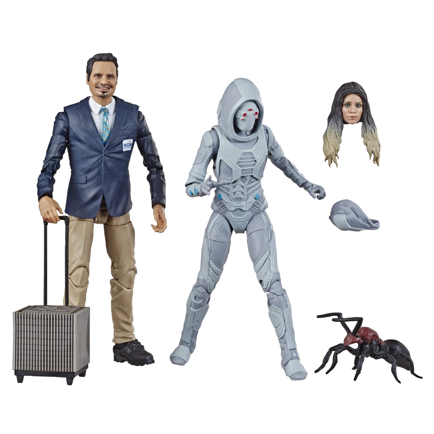Marvel Legends Ant-Man & The Wasp 6" Action Figure 2-Pack, X-Con Luis & Ghost, Plastic, Brown/a, Model E6345