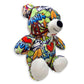 PLUSHOLOGY Plush Teddy Bear - Eco-Friendly Multicolored Stuffed Animal, 10" Tall, Soft Velboa for Kids & Adults, Model 156064