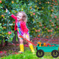 Deao Kids Garden Wagon Wheelbarrow And Gardening Tools Play Set Includes 10 Accessories And 4 Plant Pots,Great Outdoor Toddler T