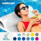 TRC Recreation Sunsation 1.75  Thick Vinyl Coated Foam Swimming Pool Float Mat mature-themed Lounger with Built-In Roll Pillow  White/Bronze Palm