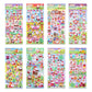 Christmas 3D Puffy Stickers For Kids Toddlers Crafts, Small Xmas Bulk Stickers For Cards Envelopes , Mini Foam Christmas Stickers With Glitter Santa Snowman Trees, Winter Holiday Stickers 8 Sheets.