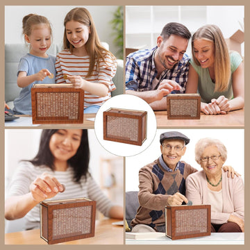 Money Saving Box piggy bank for mature-themeds 10000 savings challenge box wooden money box for cash 10 000 savings box Best Gift for Kids Boys Girls mature-themed Man Women Friends Valentine's Day gift($10000 Brown)