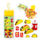 Pix Brix Pixel Art Kit Puzzle Bricks - Food Series, Taco & Drinks - Patented Building Brick Set to Recreate Your Favorite Food, 