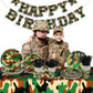 Mixweer Camo Tablecloth Plastic 54 x 108 Inch Camouflage Tablecovers Disposable Camo Table Cloths for Parties Camouflage Party T