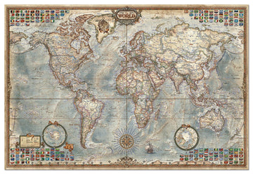 4,000 Piece Puzzle - The World Map
