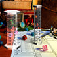 4 Pcs Flying Miniatures Combat Riser Acrylic Laser Cut Flight Stand 0 to 999 ft Height Platforms Fleet Movement Stands for Table