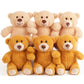 Benben Teddy Bear Stuffed Animal, Set Of 6 Teddy Bears Bulk, 8 Inch Bear Plush Toy For Kids, Baby Shower Decoration For Boys, Girls, Gifts For Girlfriend