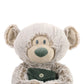 Demdaco Pocket Prayer Teddy Bear Soft Grey 16 Inch Plush Fabric Stuffed Animal Toy