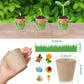 Jecery 12 Sets Garden Paper Craft Kit DIY Foam Flower Pots, Flower Planting and Growing Kit for Spring Summer Early Graduation D