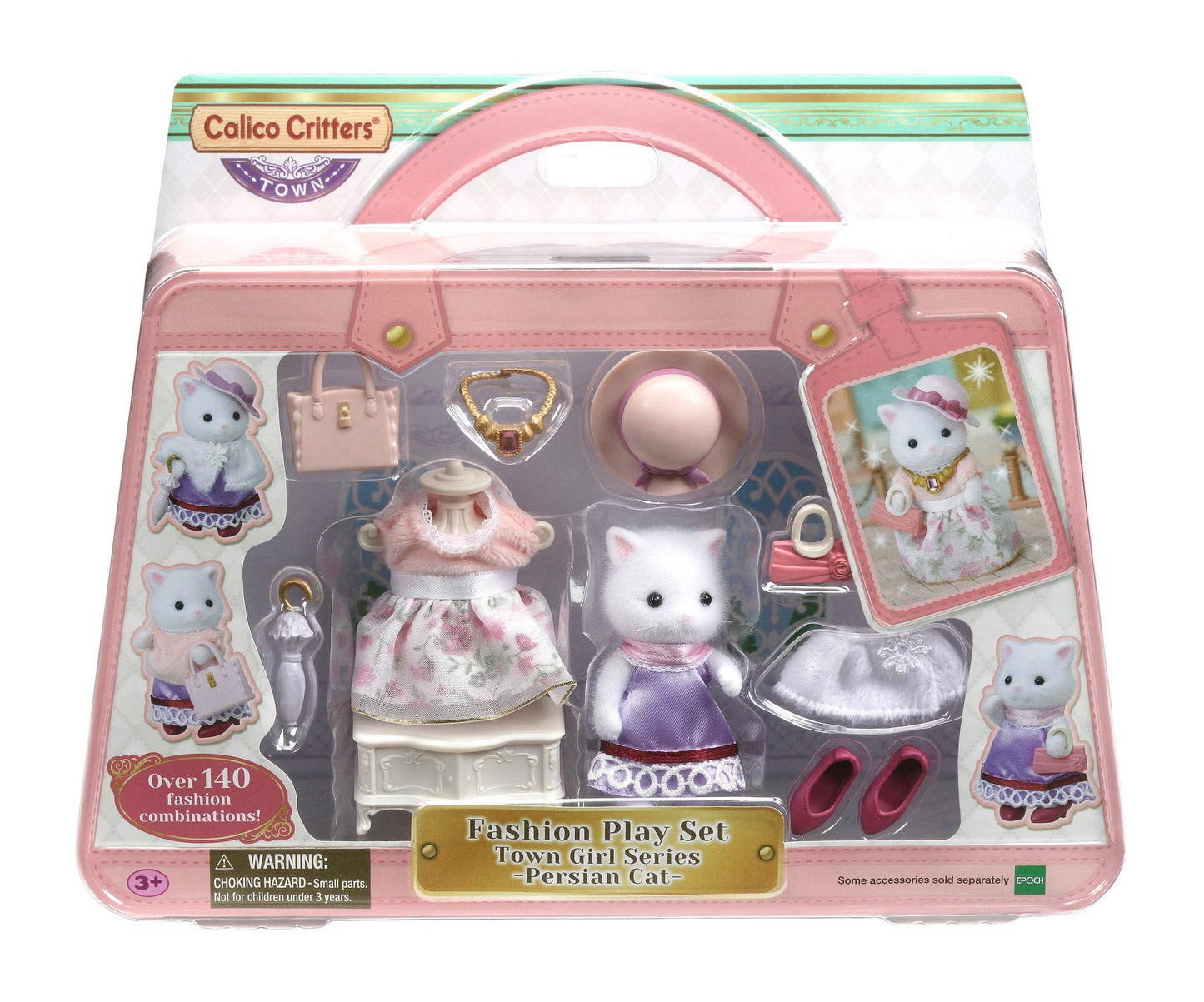 Calico Critters Fashion Playset, Town Girl Series - Persian Cat: Dress Up Your Critter In Stylish Outfits!