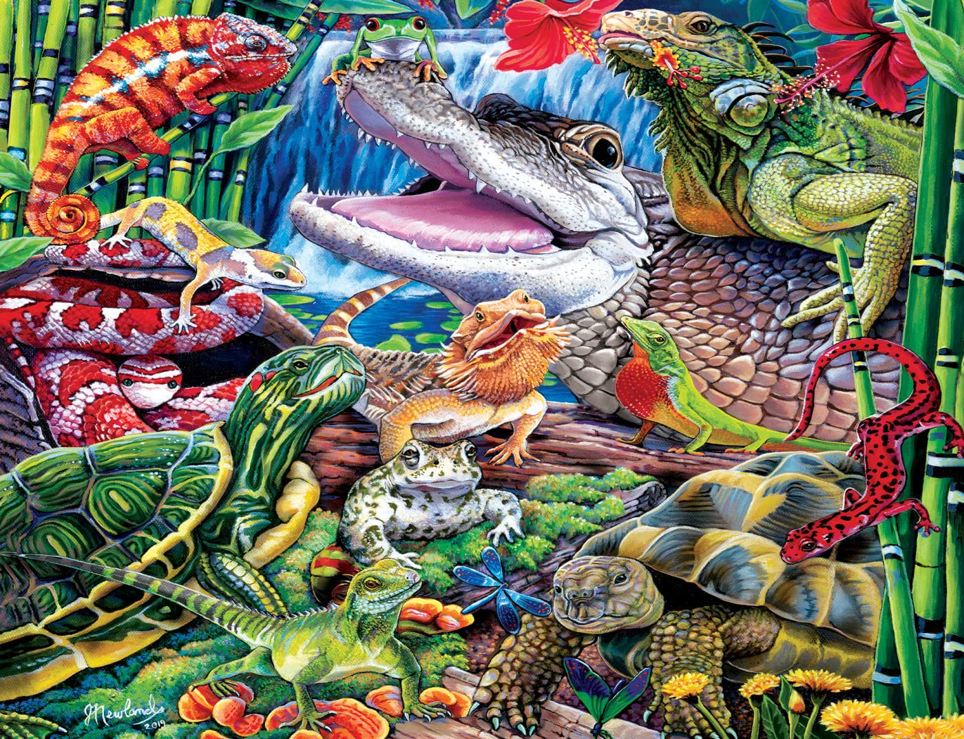 Reptile Friends 100 Pc