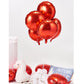 Red Foil Balloons, Round Shape 10Pcs Big Mylar Balloons Helium Balloons For Birthday Baby Shower Wedding Party Decoration 18 Inc