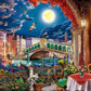 Springboks Evening Cafe in Venice 1000 Piece Puzzle for Adults- Wonderful Travel Themed Puzzle to Challenge You